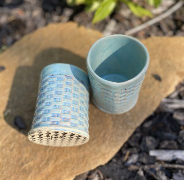 Basketweave Cups